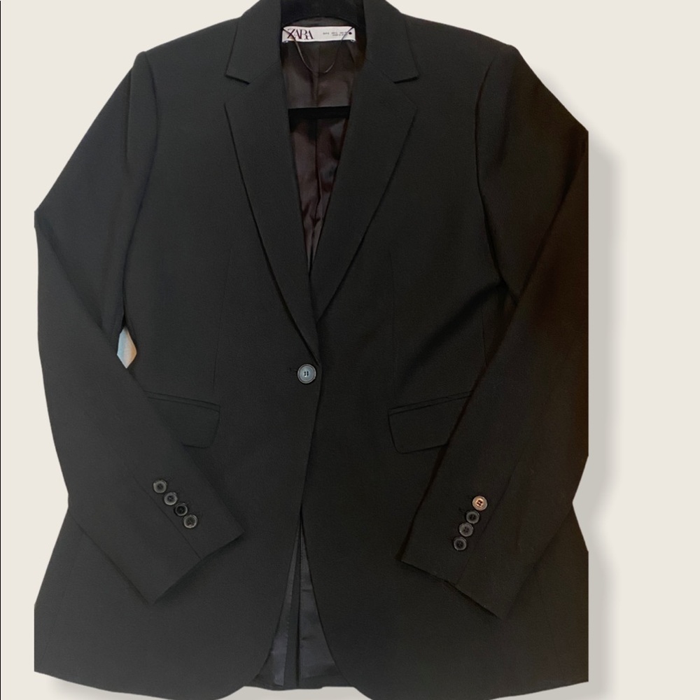 ZARA BLAZER BLACK NEW• No Tags